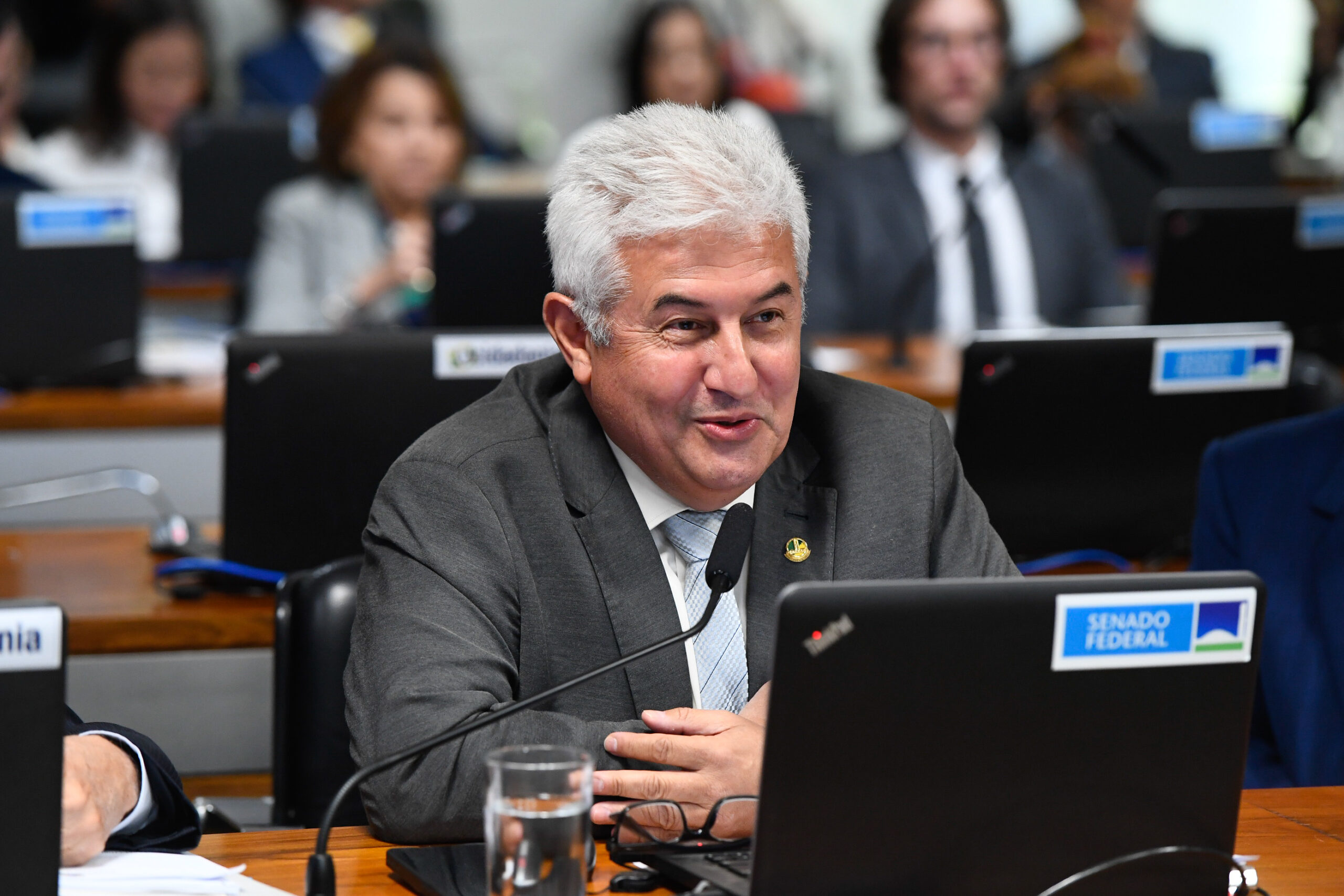 Senador Astronauta Marcos Pontes (PL/SP) durante pronunciamento na Comissão de Assuntos Econômicos (CAE) do Senado Federal. Foto: Roque de Sá / Agência Senado